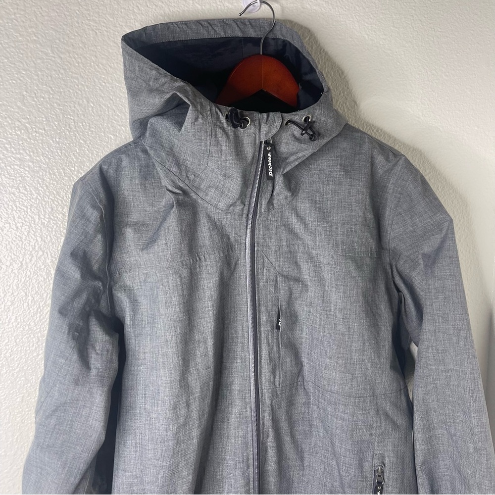 Dickies Men's Size Large Mid Weight Charcoal Windbreaker Jacket - Picture 5 of 14